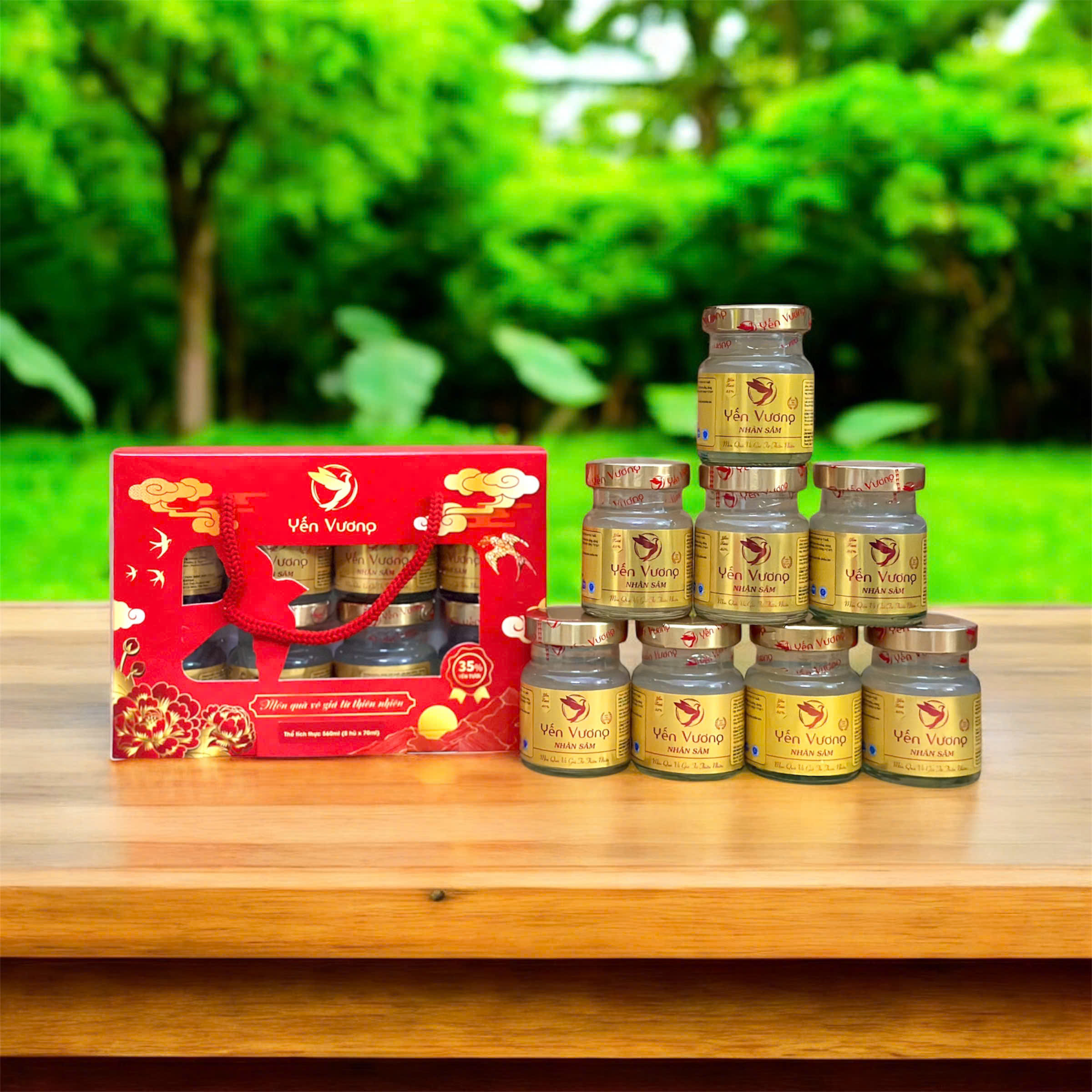 Lốc 8 hũ yến Vương 70ml Nhân Sâm